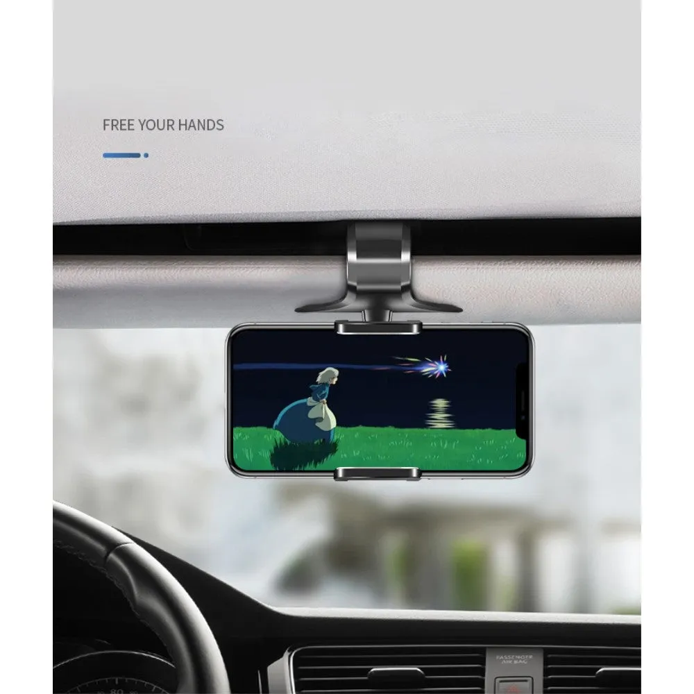 3 in 1 Car GPS Smartphone Holder: Dashboard / Visor Clamp   AC Grid Clip for MaxCom Smart MS453 - Black