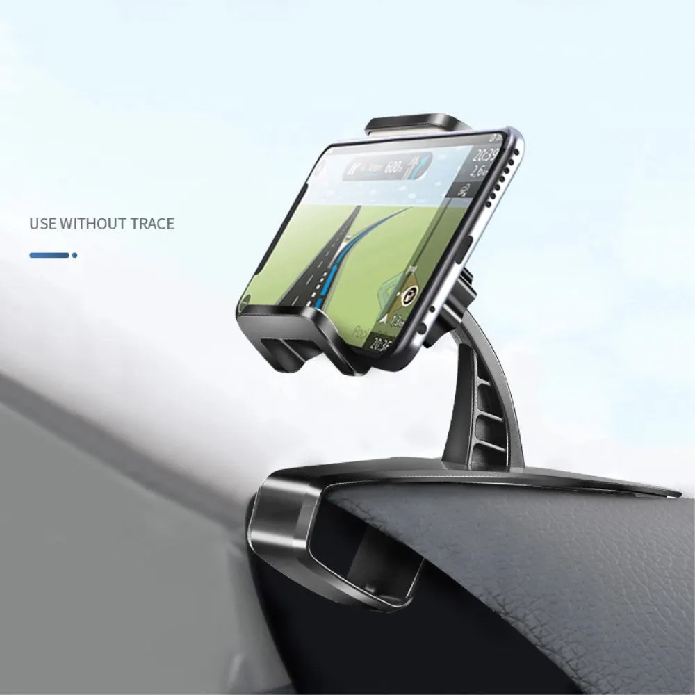 3 in 1 Car GPS Smartphone Holder: Dashboard / Visor Clamp   AC Grid Clip for MaxCom Smart MS453 - Black