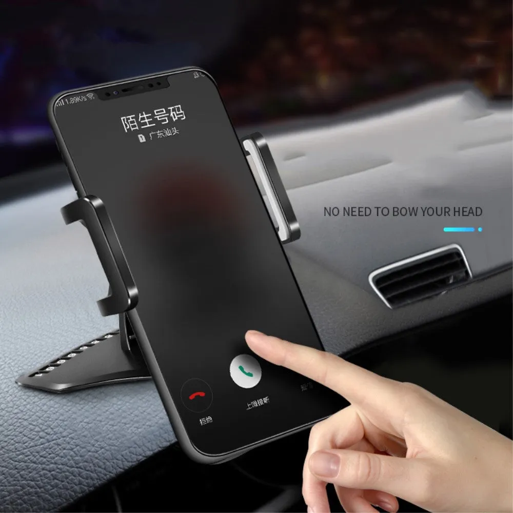 3 in 1 Car GPS Smartphone Holder: Dashboard / Visor Clamp   AC Grid Clip for MaxCom Smart MS453 - Black