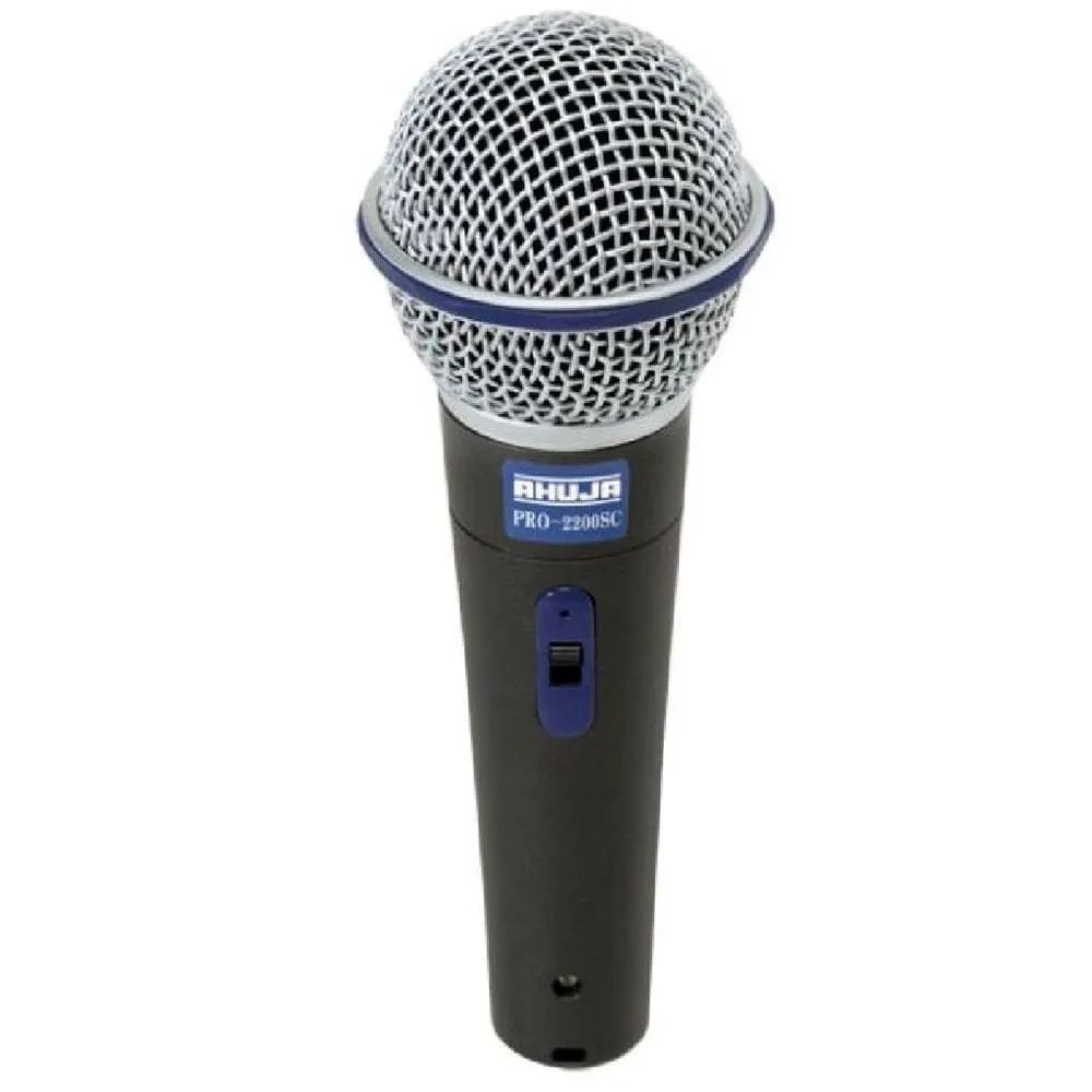 Ahuja Microphone Wired Dynamic Unidirectional w/ 10Mtr Cable SC - PRO2200SC