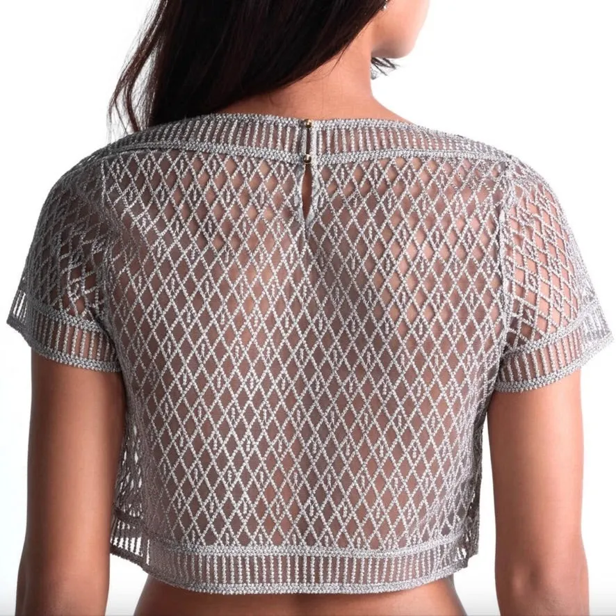 Aubade Stardust Dream Short Sleeve Crop Top 4D48
