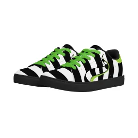 Beetlejuice & Sandworm Low top Vegan Leather Sneakers (Women's sizes)