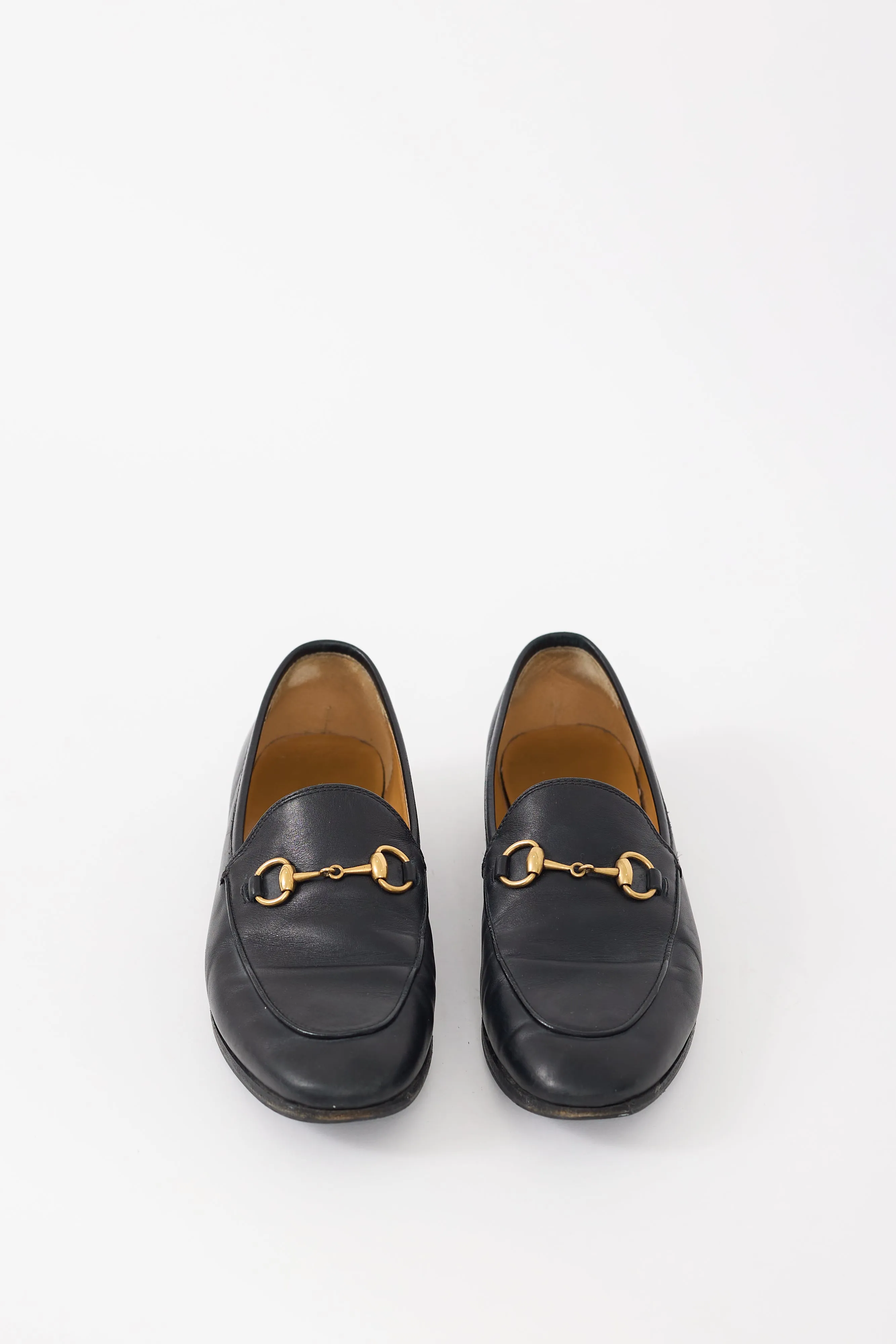 Black Leather Jordaan Loafer