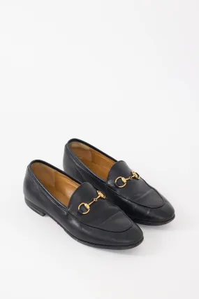 Black Leather Jordaan Loafer