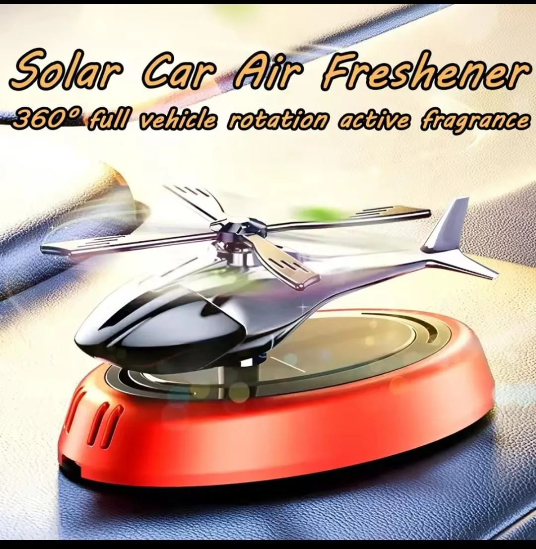 Car Air Freshener Solar Helicopter Perfume Diffuser  KTP030