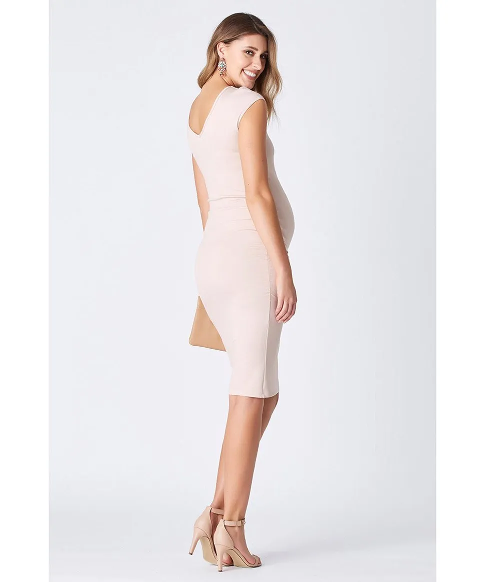 Catia Ponte Gather Dress - Nude