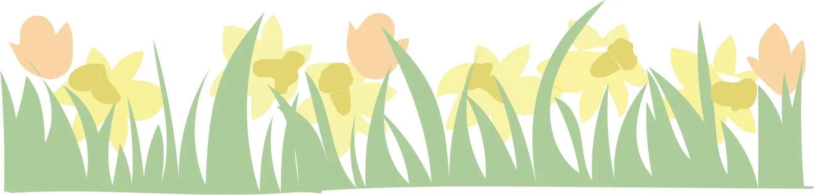 Colorful Grass and Flowers