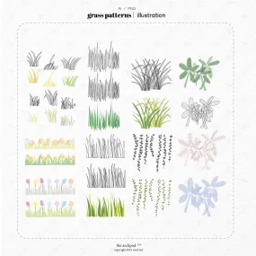Colorful Grass and Flowers