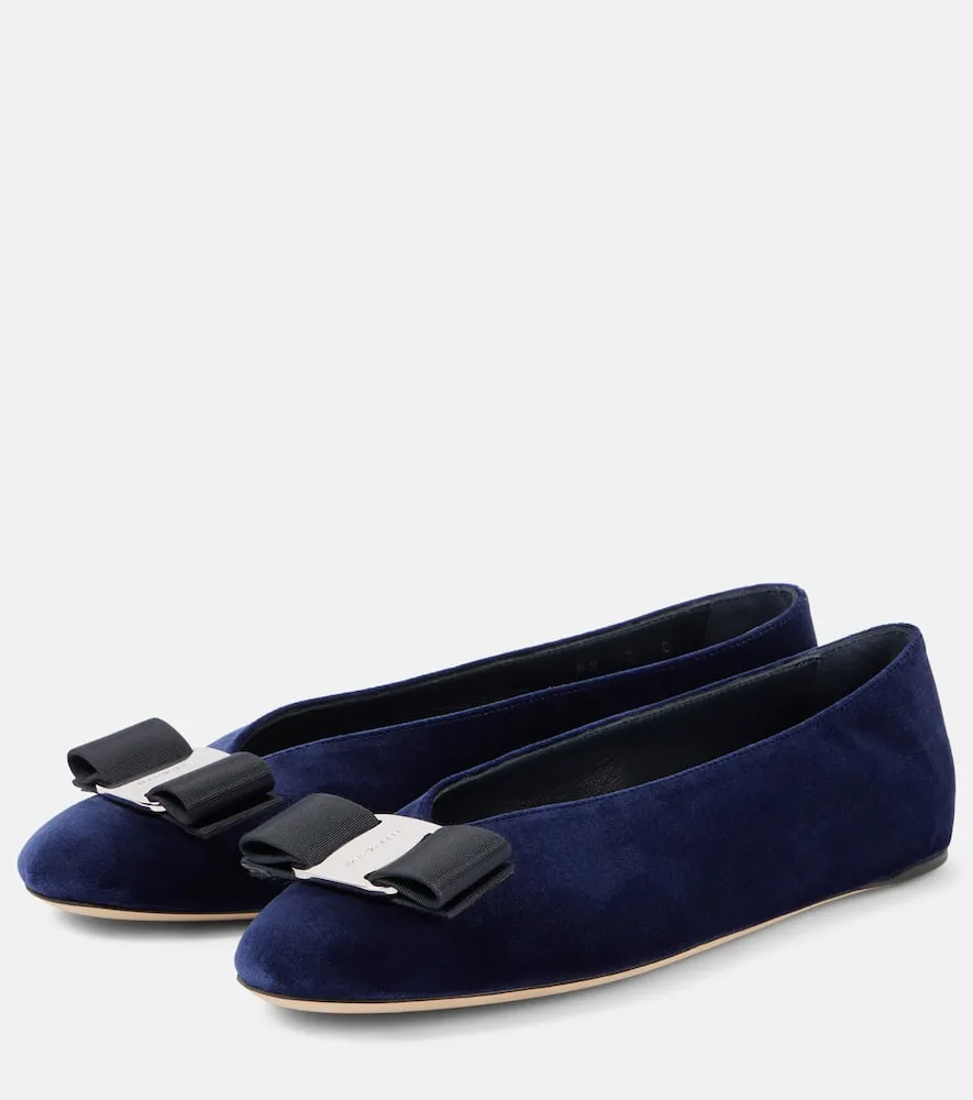 Ferragamo Vanna velvet ballet flats