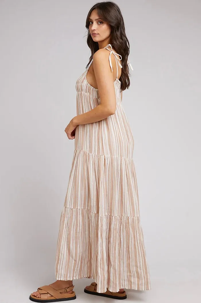 GROUNDED MAXI DRESS TAN