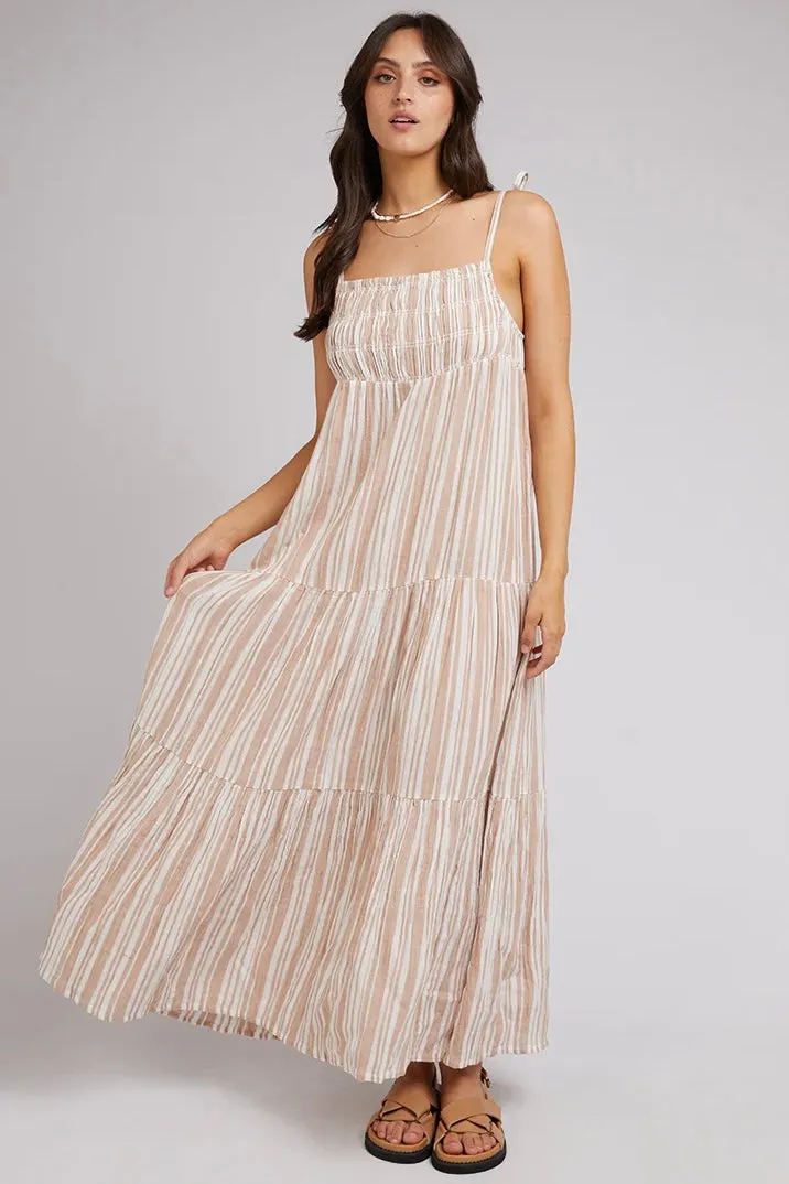 GROUNDED MAXI DRESS TAN