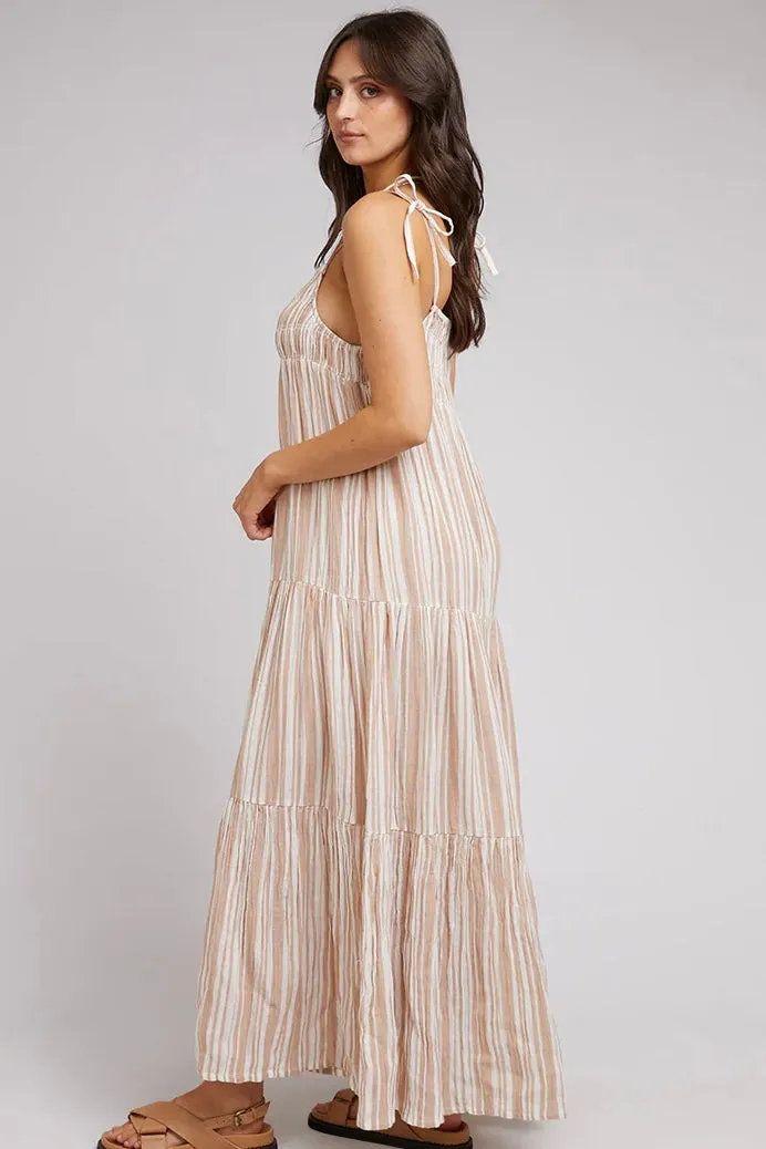 GROUNDED MAXI DRESS TAN