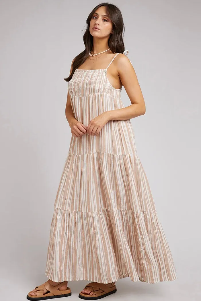 GROUNDED MAXI DRESS TAN