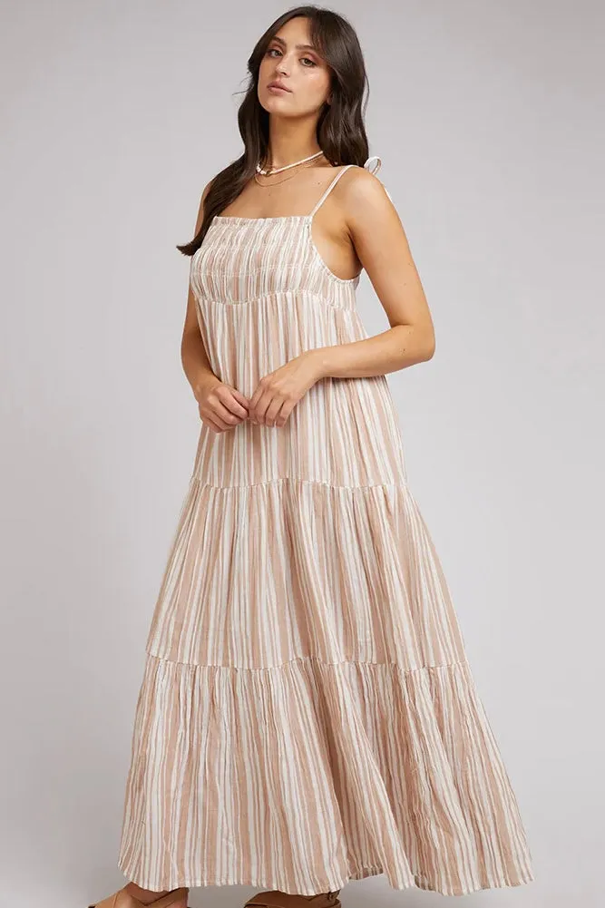 GROUNDED MAXI DRESS TAN