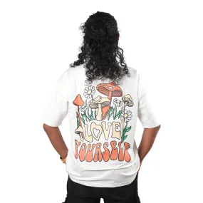 Love Yourself Drop Shoulder T-Shirt - White