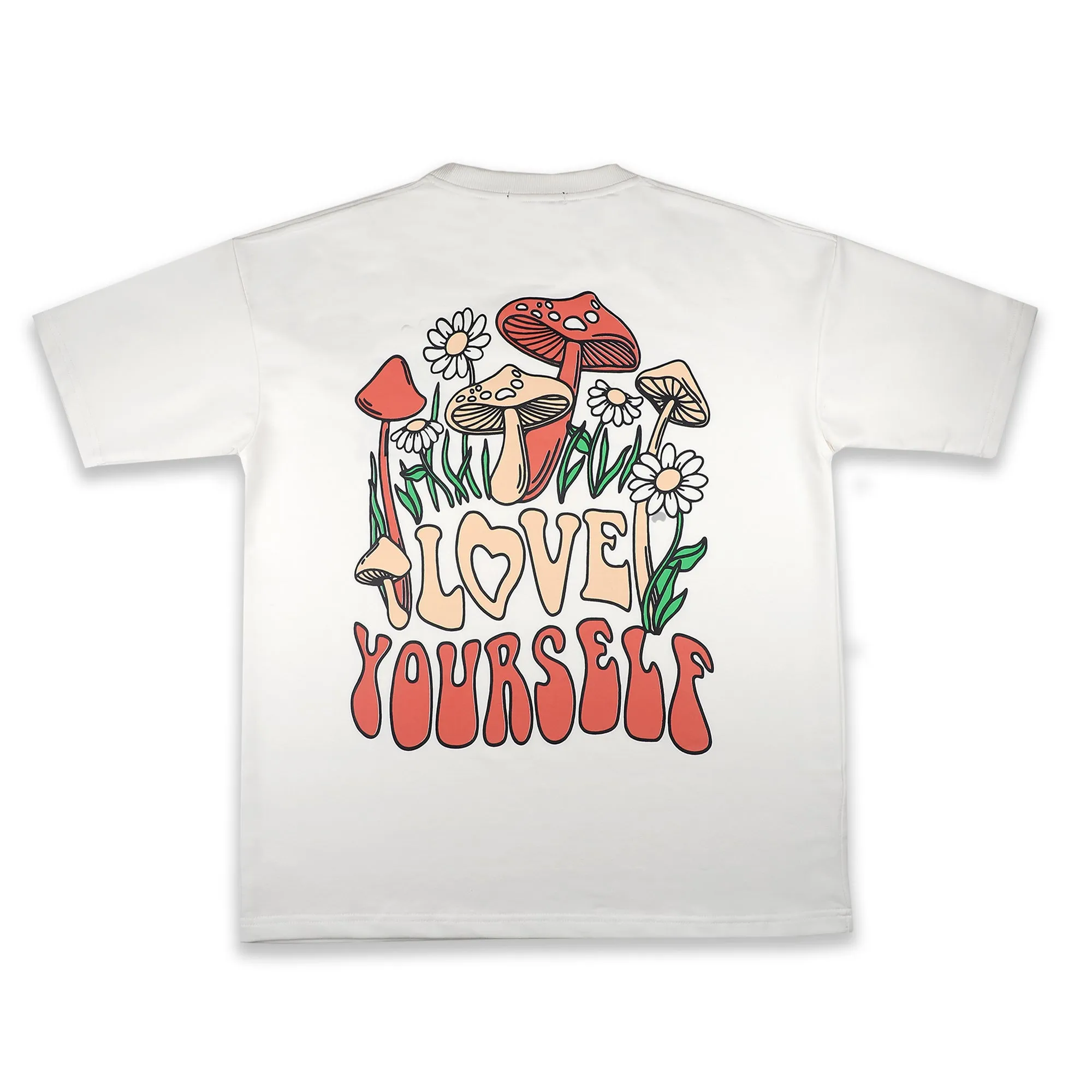 Love Yourself Drop Shoulder T-Shirt - White