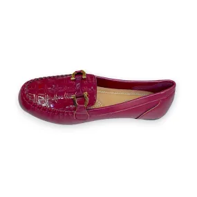 ValenBella Loafer Flats  Croc Embossed with Gold Buckle