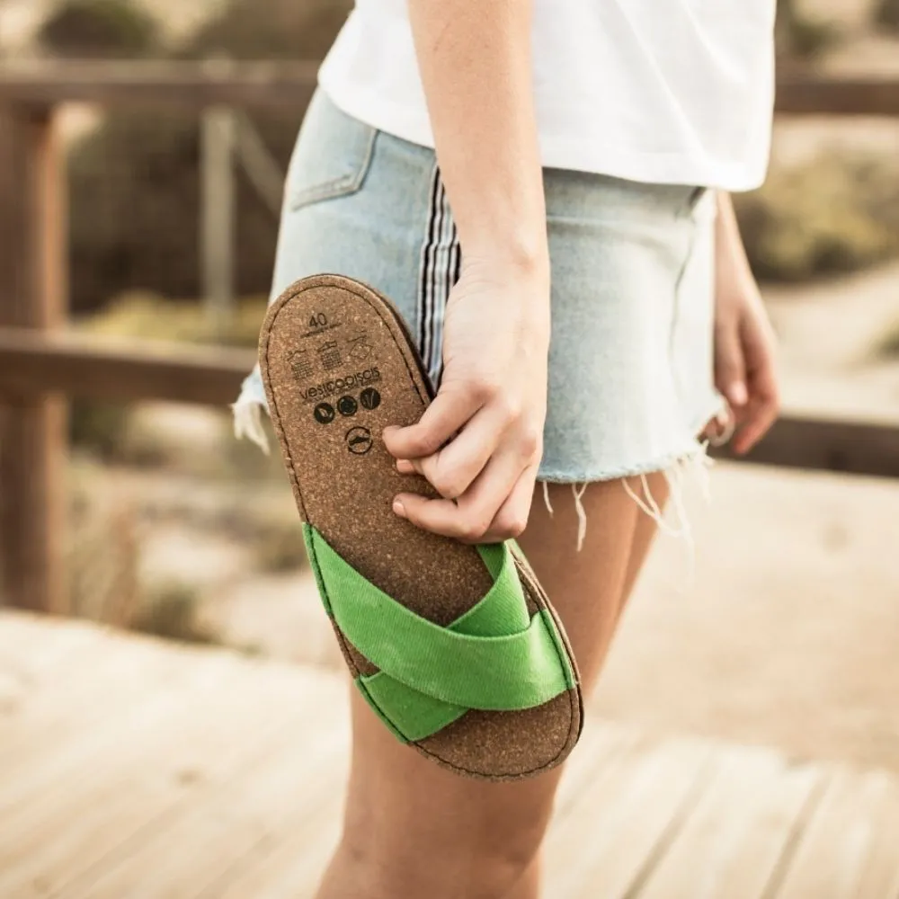 Vegan sandal green kiwi ALA009