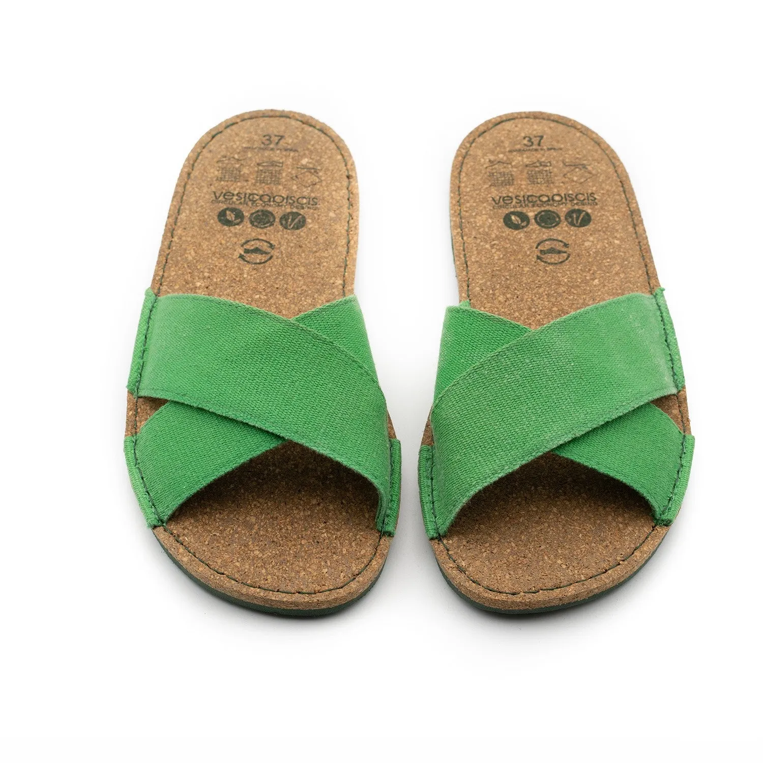 Vegan sandal green kiwi ALA009